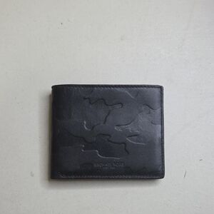 Michael Kors Camouflage Black Leather Wallet